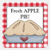 Verkopers van verse appeltaart sticker (Voorkant)