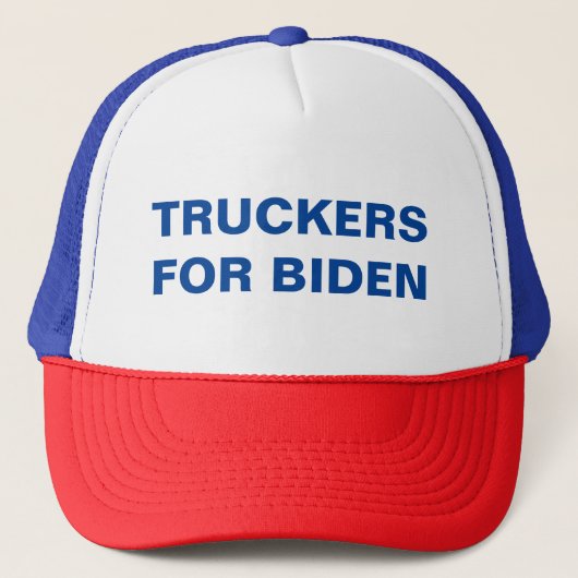 VERKOPERS VOOR BIDEN - DRIJFSTAAT TRUCKER PET (Voorkant)