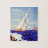 Verkoping door de vuurtoren door Albert B. Marks Legpuzzel (Verticaal)