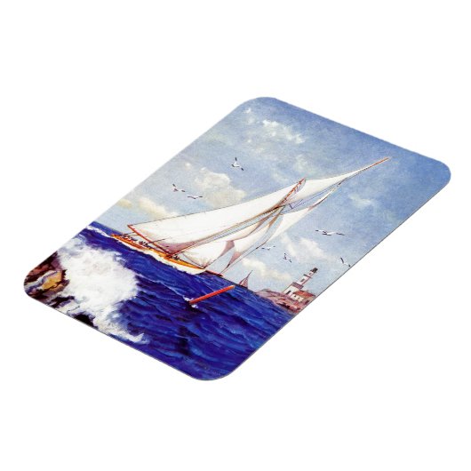 Verkoping door de vuurtoren door Albert B. Marks Magneet (Linkerzijde)