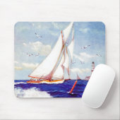 Verkoping door de vuurtoren door Albert B. Marks Muismat (Met muis)