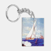 Verkoping door de vuurtoren door Albert B. Marks Sleutelhanger (Voorkant Links)