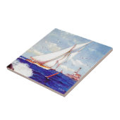 Verkoping door de vuurtoren door Albert B. Marks Tegeltje (Zijkant)