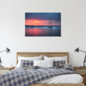 Verkoping naar de zonsondergang | Cienfuego, Cuba Canvas Afdruk (Insitu (Slaapkamer))