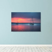 Verkoping naar de zonsondergang | Cienfuego, Cuba Canvas Afdruk (Insitu (Houten vloer))