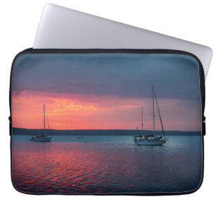Verkoping naar de zonsondergang   Cienfuego, Cuba Laptop Sleeve