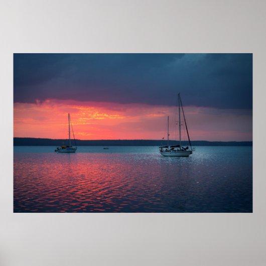 Verkoping naar de zonsondergang | Cienfuego, Cuba Poster (Voorkant)