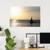 Verkoping naar de zonsondergang poster (Thuiskantoor)