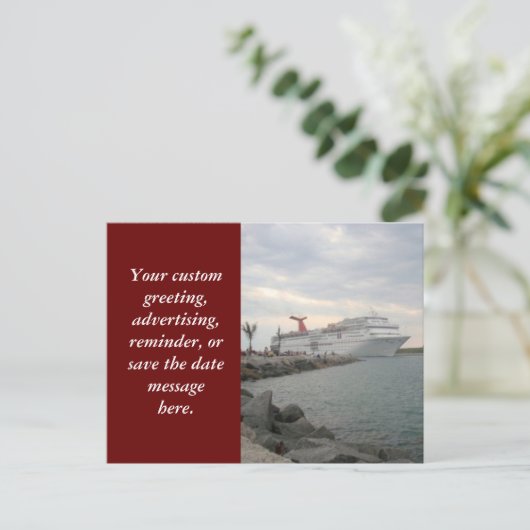 Verkoping van Briefkaart van het havenkanaal (Staand voorkant)