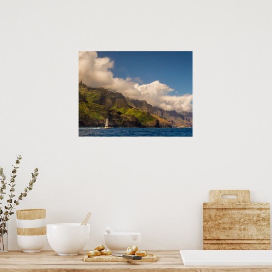 Verkoping van de kustlijn poster (Keuken)