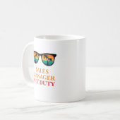 Verkopleider buiten dienst koffiemok (Voorkant links)