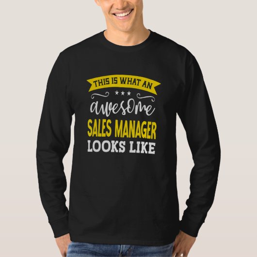 Verkopleider Functietitel Werknemer Grappige Werke T-shirt (Voorkant)