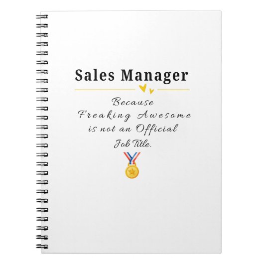 Verkopsmanager Notitieboek (Voorkant)