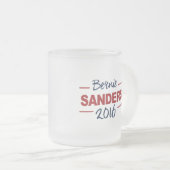 Verkozen Bernie Sanders 2016 Campaign Cursive Matglas Koffiemok (Voorkant rechts)