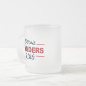 Verkozen Bernie Sanders 2016 Campaign Cursive Matglas Koffiemok (Voorkant links)
