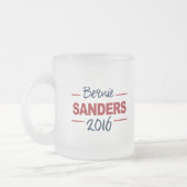 Verkozen Bernie Sanders 2016 Campaign Cursive Matglas Koffiemok (Links)