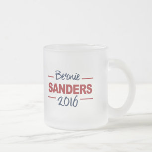 Verkozen Bernie Sanders 2016 Campaign Cursive Matglas Koffiemok