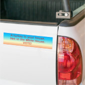 Verkozen geen kalkoenen bumpersticker (Op Truck)
