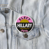 Verkozen Hillary 2016 Ronde Button 7,6 Cm (In situ)