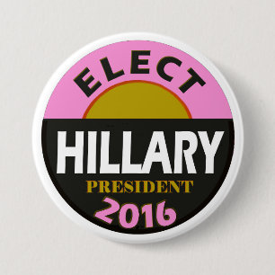 Verkozen Hillary 2016 Ronde Button 7,6 Cm