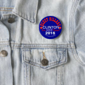 Verkozen Hillary Clinton 2016 Pinback-Buttonnen Ronde Button 5,7 Cm (In situ)