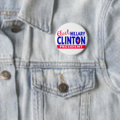 Verkozen Hillary Clinton President Ronde Button 5,7 Cm (In situ)