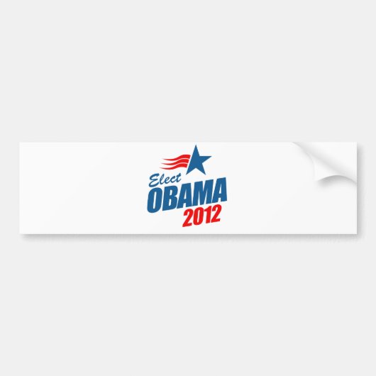 Verkozen Obama 2012 Bumpersticker (Voorkant)