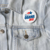 Verkozen Obama 2012 Ronde Button 5,7 Cm (In situ)