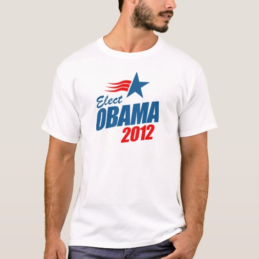 Verkozen Obama 2012 T-shirt (Voorkant)
