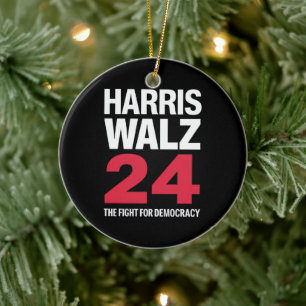 Verkozen president Kamala Harris & Tim Walz 2024  Keramisch Ornament