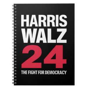 Verkozen president Kamala Harris & Tim Walz 2024 Notitieboek