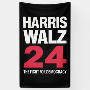 Verkozen president Kamala Harris & Tim Walz 2024  Spandoek