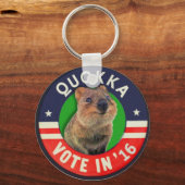 Verkozen president Quokka in 2016 Sleutelhanger (Voorkant)