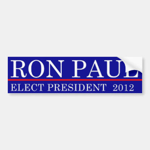Verkozen Ron Paul 2012 Bumpersticker