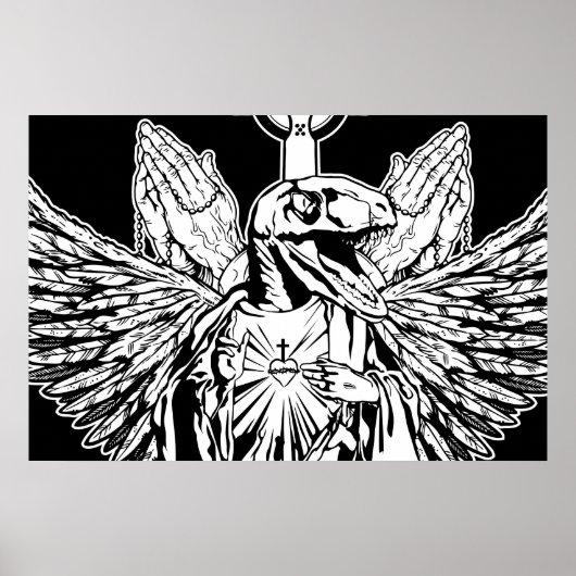 Verkrachter Jezus houdt van jou Poster (Voorkant)