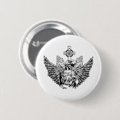 Verkrachter Jezus houdt van jou Ronde Button 5,7 Cm (Voorkant /achterkant)