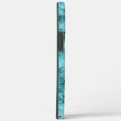 Verkreukeld blauw neon papier Case-Mate iPhone case (Achterkant / Rechts)