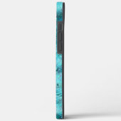 Verkreukeld blauw neon papier Case-Mate iPhone case (Achterkant / Links)