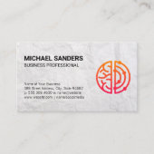 verkreukeld papier | Mind Logo Visitekaartje (Voorkant)