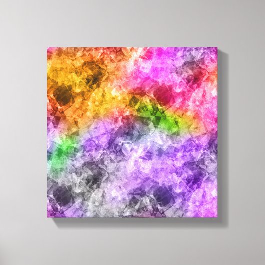 Verkreukelde Exotische Textuur Canvas Afdruk (Voorkant)