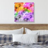 Verkreukelde Exotische Textuur Canvas Afdruk (Insitu (Slaapkamer))