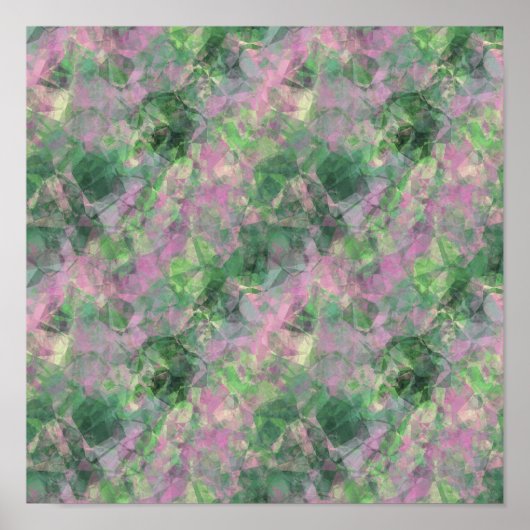 Verkreukelde Lentegroene Textuur Poster (Voorkant)