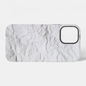 Verkreukelde papierstructuur iPhone hoesje (Achterkant horizontaal)