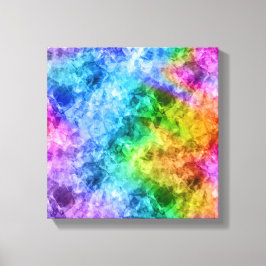 Verkreukelde Pauwblauwe Textuur Canvas Afdruk