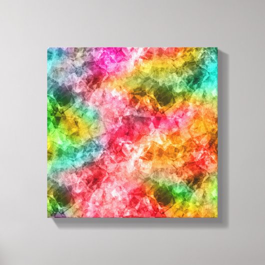 Verkreukelde Tropische Textuur Canvas Afdruk (Voorkant)