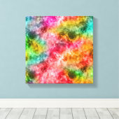 Verkreukelde Tropische Textuur Canvas Afdruk (Insitu (Houten vloer))