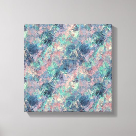 Verkreukelde Zonsondergang Blauwe Textuur Canvas Afdruk (Voorkant)
