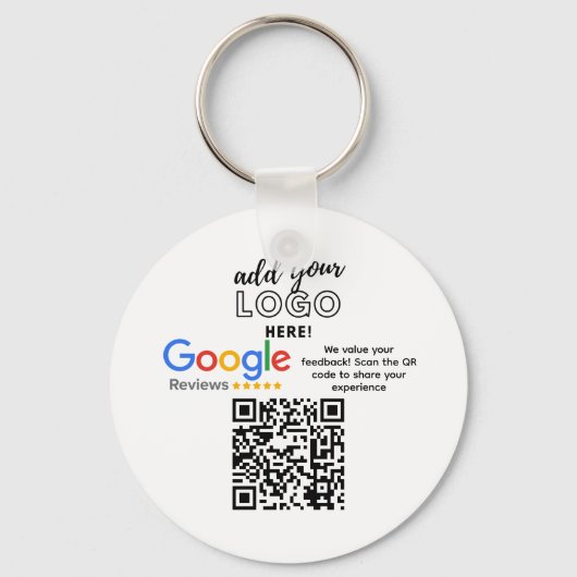 VERKRIJG MEER GOOGLE-BEOORDELINGEN MET QR-CODE OPR SLEUTELHANGER (Voorkant)