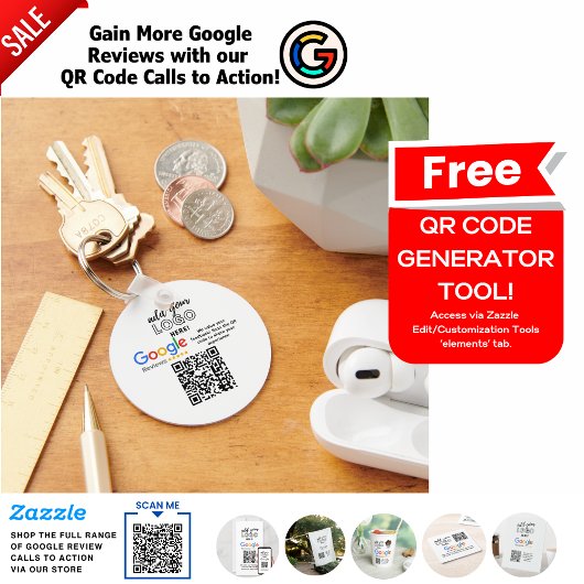 VERKRIJG MEER GOOGLE-BEOORDELINGEN MET QR-CODE OPR SLEUTELHANGER