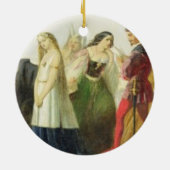 Verkrijging van personages uit Shakespeare (olie o Keramisch Ornament (Achterkant)